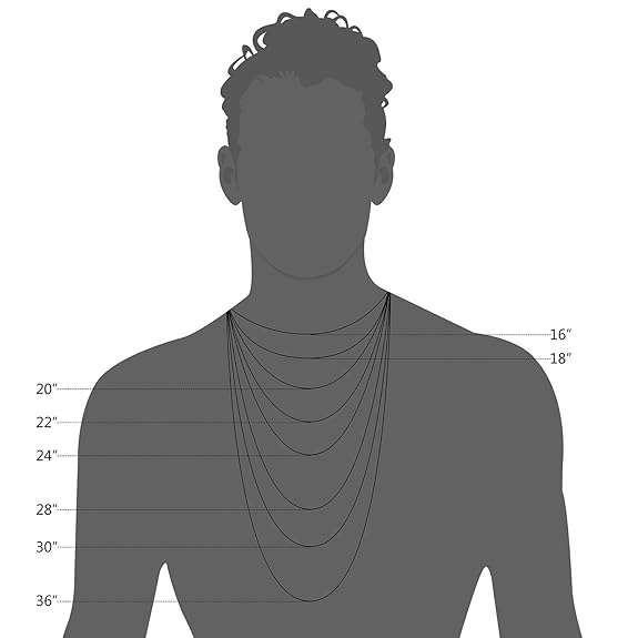 Italian 10k Real Yellow Gold Solid 5mm Curb Chain Necklace (22"-24")