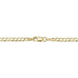 Italian 10k Real Yellow Gold 20 Inch Curb Chain Necklace 1.70gm