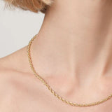 Super Deal 10k REAL Yellow Gold 18'' 1.5mm Diamond Cut Rope Chain Necklace 1.25gm