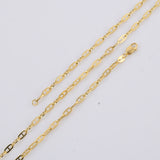 Italian 18k REAL 22" 3MM Solid Yellow Gold Mariner Chain Necklace 5.3gm