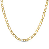 14k REAL Yellow Gold 24" 2mm Diamond Cut Figaro Chain Necklace 1.88gm