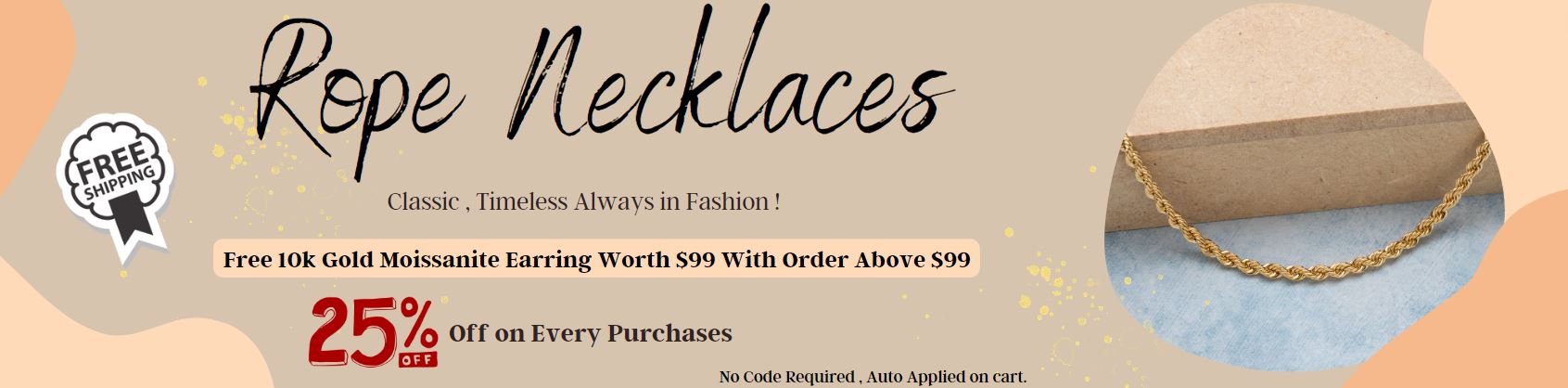 Buy Gold Rope Chain for Men and Women - World Gold Shop – SHOP WGS