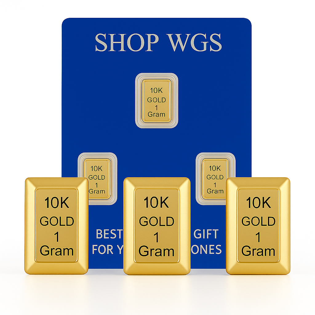 Exclusive 3-Gram Gold Bar Set (3 x 1g) in 10K & 14K Yellow Gold