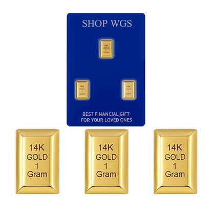 Exclusive 3-Gram Gold Bar Set (3 x 1g) in 10K, 14K & 18k Yellow Gold