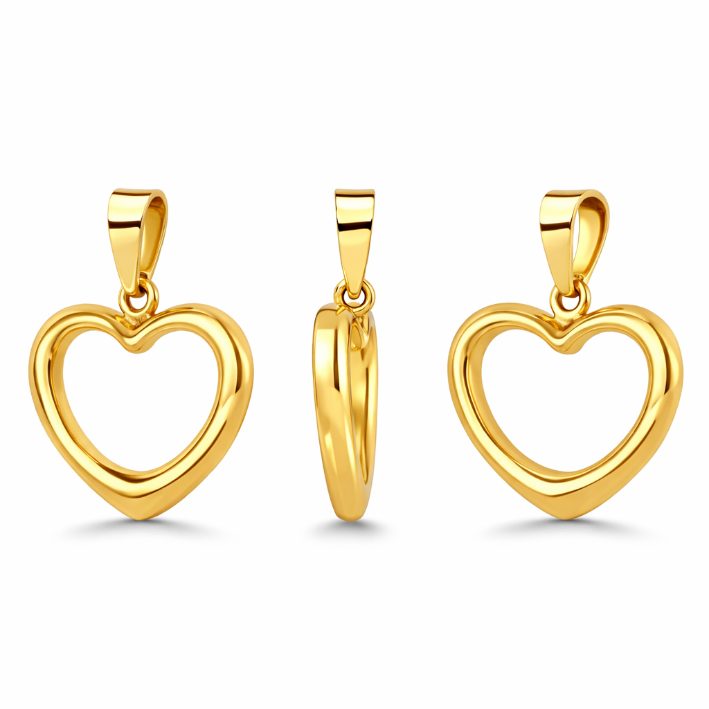 Colgante de cruz de oro amarillo macizo de 10 quilates con corte de diamante, 1,6 g (largo: 2,8 cm)