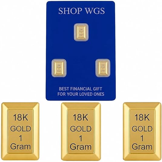 Exclusive 3-Gram Gold Bar Set (3 x 1g) in 18k Yellow Gold