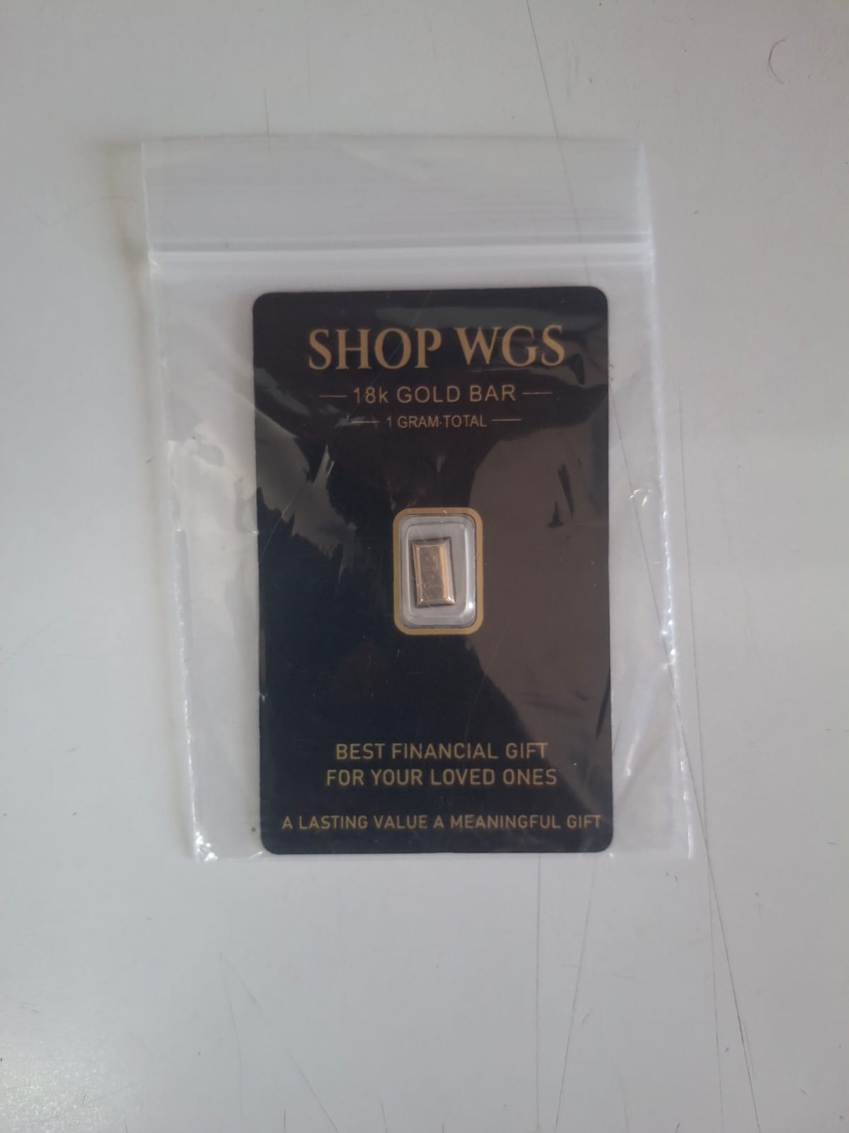 Authentic 18K Gold Bar – Wealth Gift & Investment Collectible