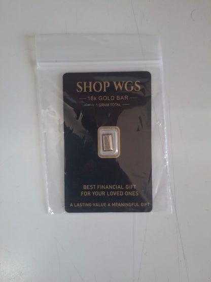 Authentic 18K Gold Bar – Wealth Gift & Investment Collectible