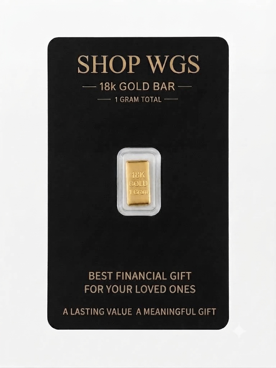 Authentic 18K Gold Bar – Wealth Gift & Investment Collectible