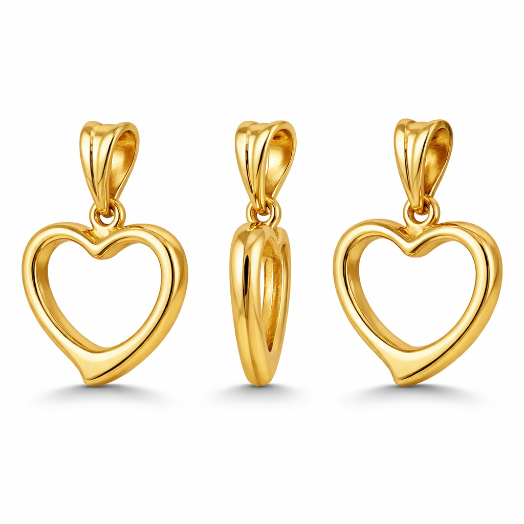 Colgante de cruz de oro amarillo macizo de 10 quilates con corte de diamante, 1,6 g (largo: 2,8 cm)