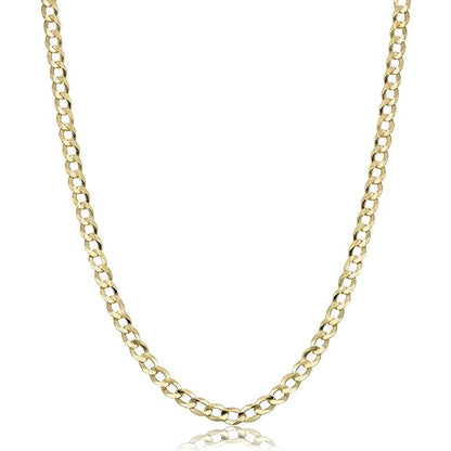 Italian 10k Real Yellow Gold 20 Inch Curb 2MM Chain Necklace 1.70gm
