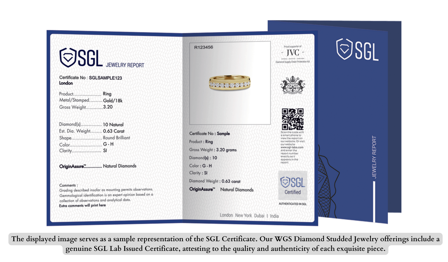 Brillantez resplandeciente: aretes de diamantes naturales engastados a presión de oro blanco de 10 k de 0,33 ct con certificación I3 GH SGL