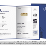 Radiant Elegance: 10K White Gold 1.00Ct I3 G-H Pressure Set Natural Diamond Pendant  SGL Certified