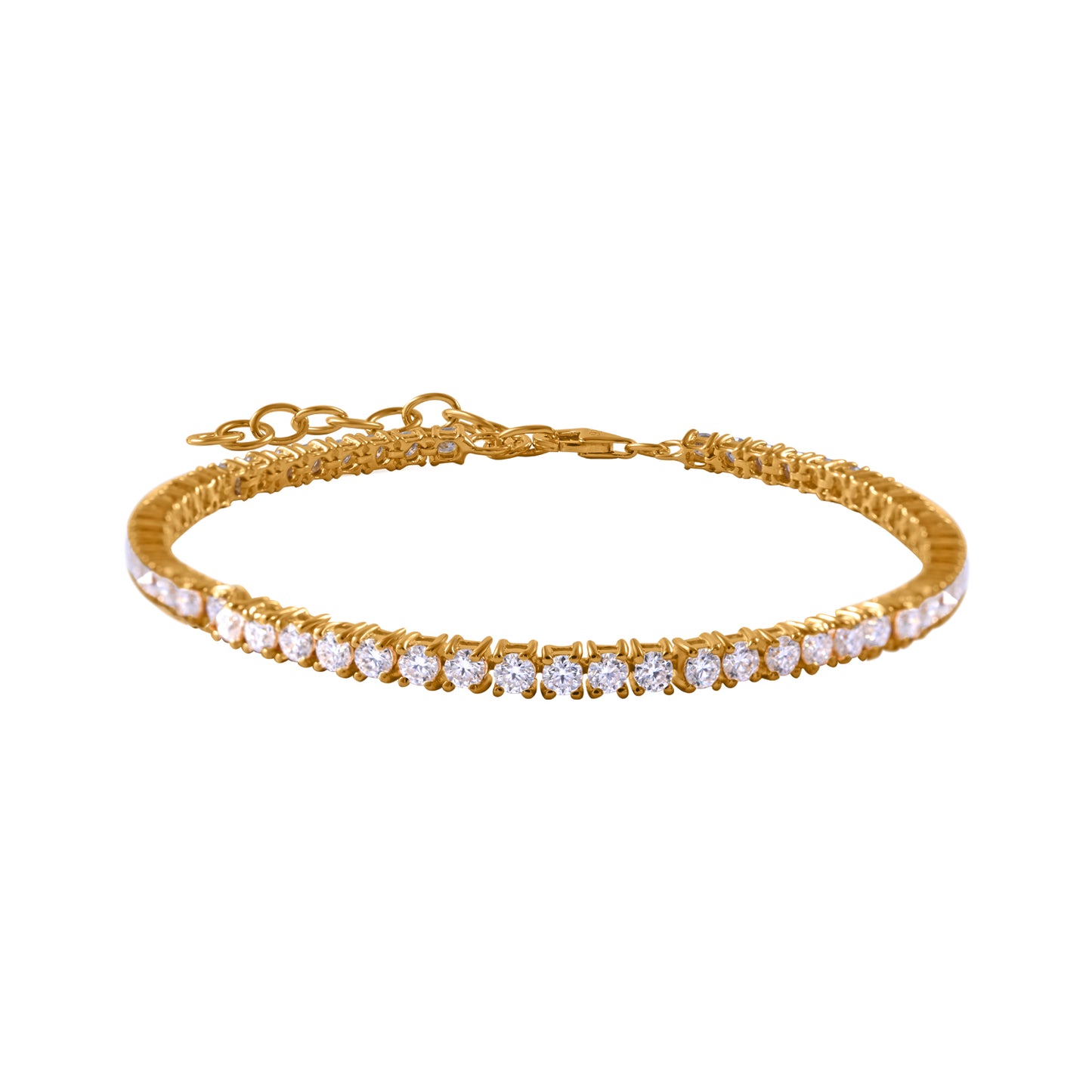 Nova Brilliance : D VVS1 Lab Created Moissanite Tennis Bracelet 4.50 Ct. In 925 Sterling Silver 7 Inch + 1.5  Inch