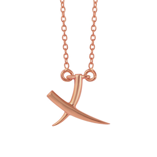 Eternal Embrace: Kiss Necklace in 925 Sterling Silver - 20 Inch