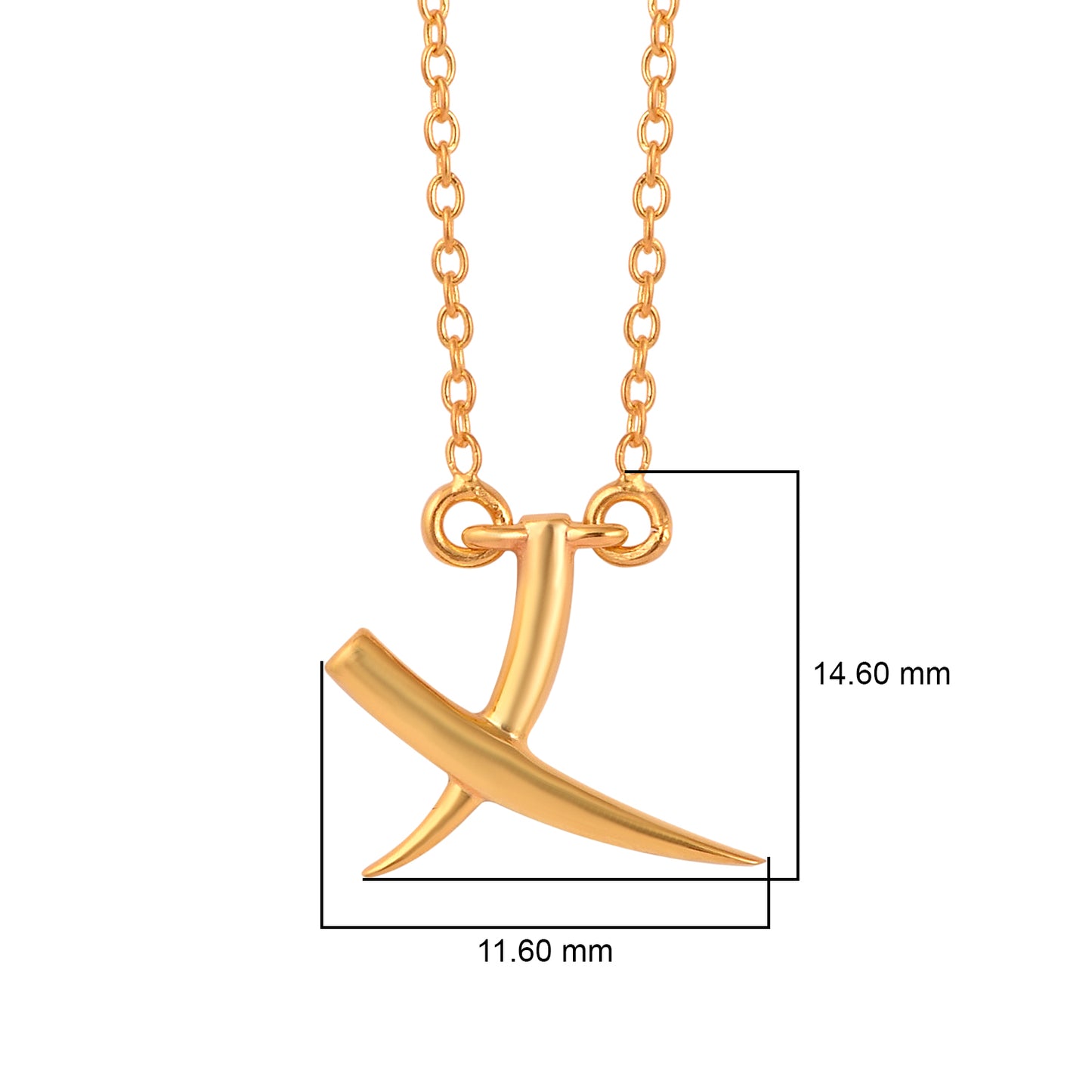 Eternal Embrace: Kiss Necklace in 925 Sterling Silver - 20 Inch