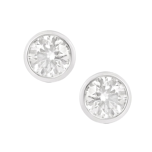 Nova Brilliance: D VVS1 2.50CT Lab Created Moissanite Stud Earring in 925 Sterling Silver