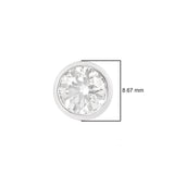 Nova Brilliance: 2.50CT Moissanite Stud Earring in 925 Sterling Silver