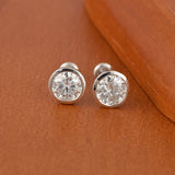 Nova Brilliance: 2.50CT Moissanite Stud Earring in 925 Sterling Silver