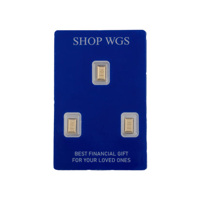 Exclusive 3-Gram Gold Bar Set (3 x 1g) in 14K Gold