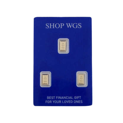 Exclusive 3-Gram Gold Bar Set (3 x 1g) in 10K Gold