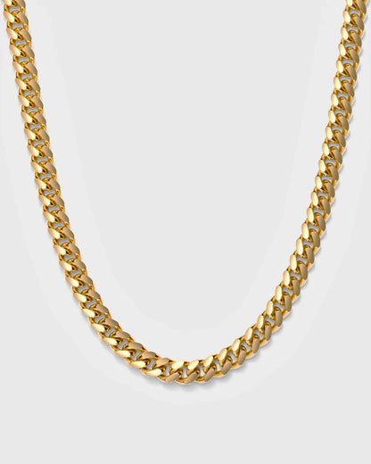 Italian 10k REAL Solid Yellow Gold 3MM Miami Cuban Chain Necklace (18"-24")