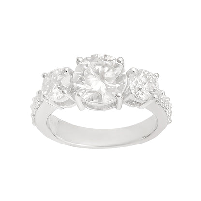 Nova Brilliance - D VVS1 Lab Created Moissanite Engagement Ring 3.25ct in 925 Sterling Silver