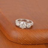 Nova Brilliance - VS EF Moissanite Engagement Ring 3.25ct in 925 Sterling Silver