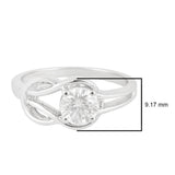 Nova Brilliance - VS EF Moissanite Love Knot Ring 1.00ct in 925 Silver