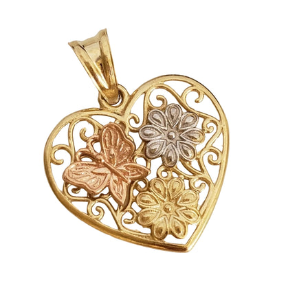 Colgante de cruz de oro amarillo de 10 k con corte de diamante, 1,6 g