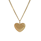 14k Italian Solid Real Yellow Gold Bold Love Pendant