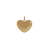 14k Italian Solid Real Yellow Gold Bold Love Pendant