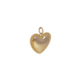 14k Italian Solid Real Yellow Gold Bold Love Pendant