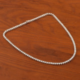 Nova Brilliance 30.00CT VS EF Moissanite 18-Inch Tennis Necklace in 925 Sterling Silver