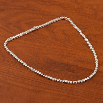 Collar de tenis Nova Brilliance de 30,00 quilates, moissanita D VVS1 creada en laboratorio, de 18 pulgadas, en plata de ley 925