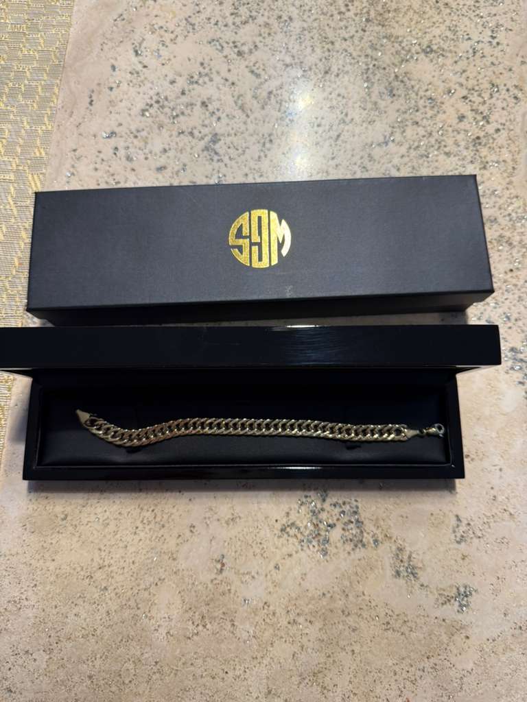 Italian 14K Solid Gold Miami Cuban Bracelet 9mm in 8 Inches