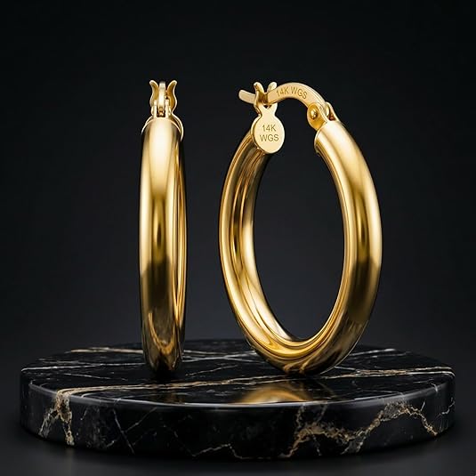 Colgante de cruz de oro amarillo macizo de 10 quilates con corte de diamante, 1,6 g (largo: 2,8 cm)