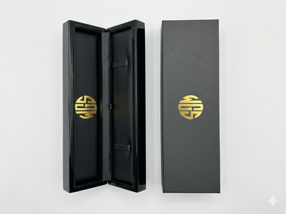 Luxury Wooden Jewelry Chain Box – Premium Necklace Storage Gift Case (Matte Black Finish)