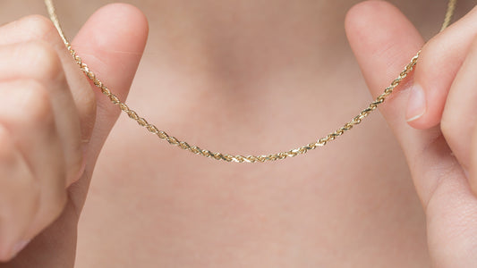 Italian 10k Real Yellow Gold Diamond Cut Rope Chain 2.5mm 20 Inches 3.60gm