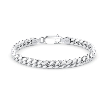 Italian 925 Sterling Silver 12MM Solid Miami Cuban Bracelet (74gm-82.7gm)