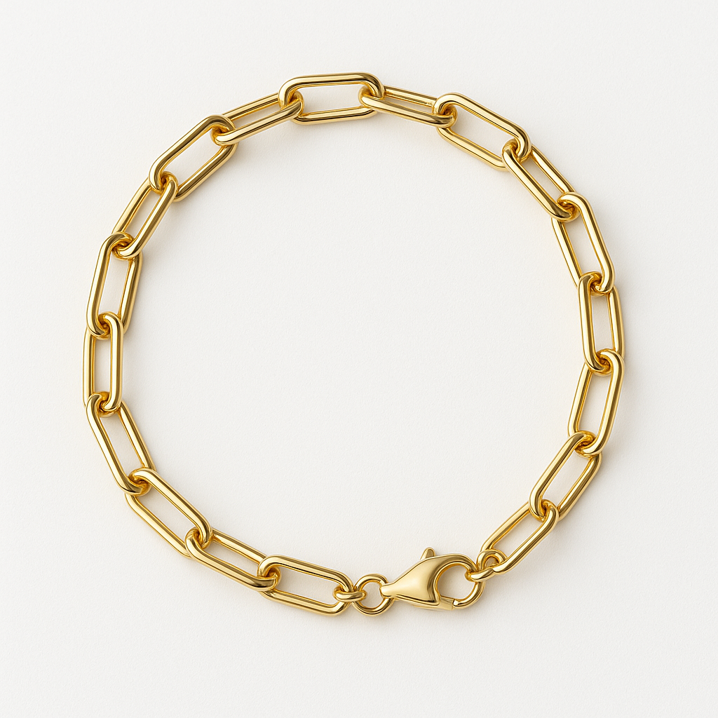 Pulsera italiana de oro amarillo macizo auténtico de 14 k con corte de diamante de 2,5 mm (19-20 cm) 