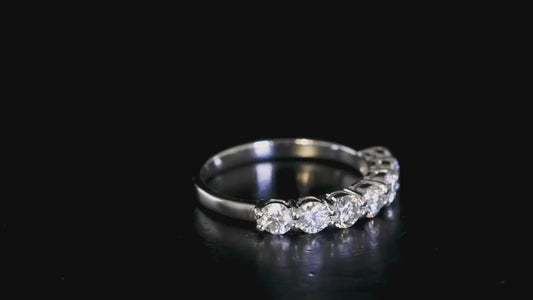 Nova Brilliance : D VVS1 Lab Created Moissanite Band Ring 1.10 Ct In 925 Sterling Silver