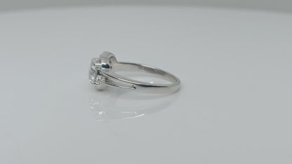 Nova Brilliance D VVS1 Lab Created Moissanite Love Knot Ring 1.00ct in 925 Silver