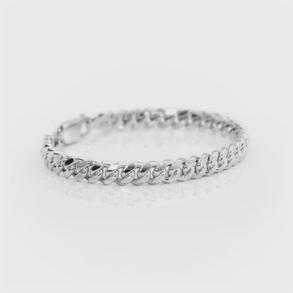 Italian 925 Sterling Silver 12MM Solid Miami Cuban Bracelet (74gm-82.7gm)
