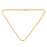 Italian 18k REAL Solid Yellow Gold 22" 3MM Diamond Cut Radiant Rope Chain Necklace 5.9gm