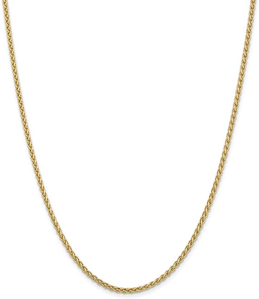 Collar de cadena italiana de oro amarillo macizo auténtico de 10 quilates, 20" y 3 mm, con corte de diamante en espiga, 6,4 g