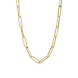 Italian 10k REAL Solid Yellow Gold 20" 5 MM Paperclip Chain Necklace 7.5gm